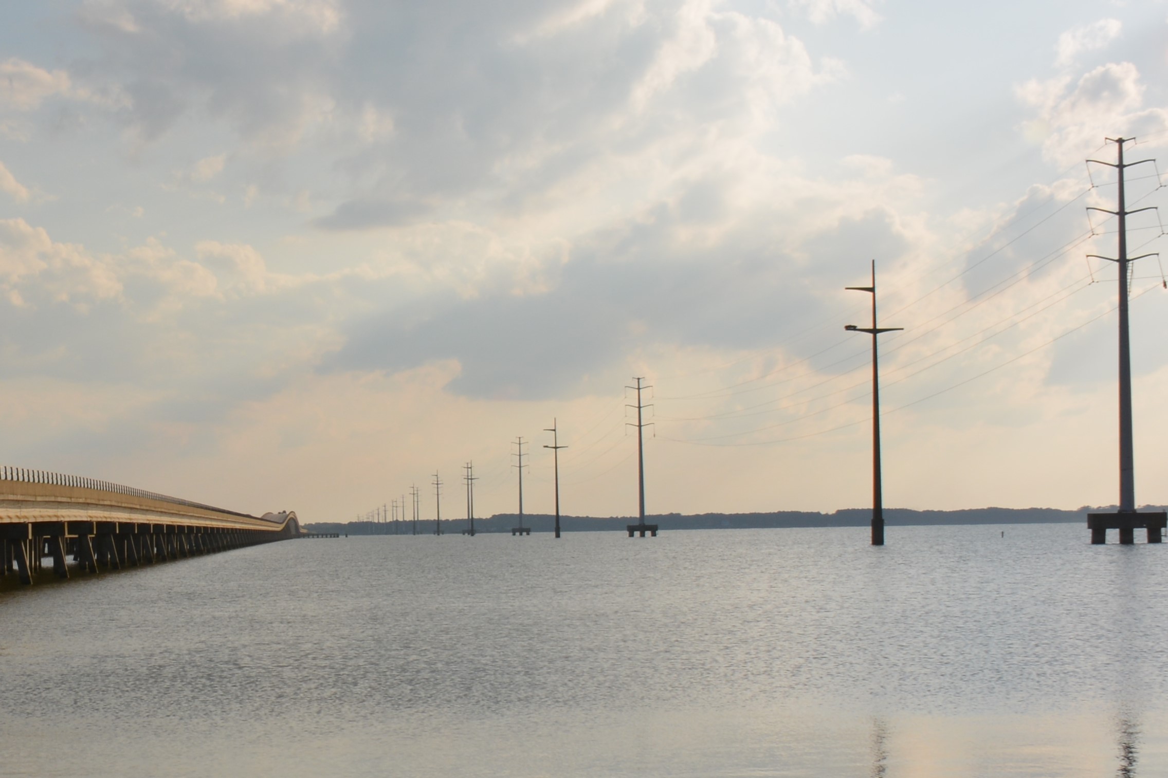 transmission lines wright brothers bridge - outer banks