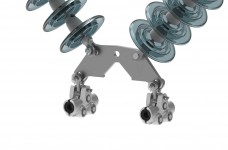 V-String Assembly - Tangent Suspension, Twin-Bundle Conductor, 50K