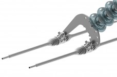 I-String Assembly - Angled Suspension, Twin-Bundle Conductor, 50K
