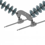 V-String Assembly - Angled Suspension, Twin-Bundle Conductor, 50K
