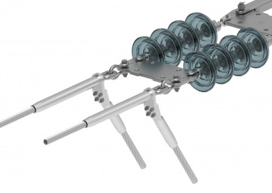 Dead-End Assembly - Twin-Bundle Conductor, Double Insulator, 50K